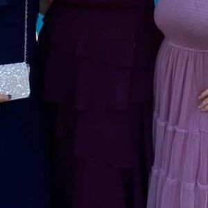 Lulu's Deep Purple Tiered Maxi Dress